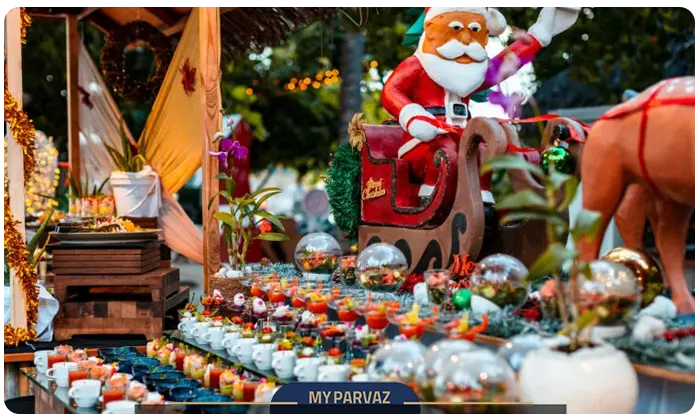 Christmas celebration in the Maldives